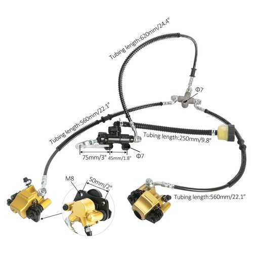 50mm front hydraulic twin foot - front,