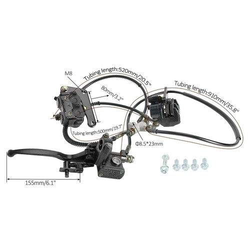 Front hydraulic twin brake - front,